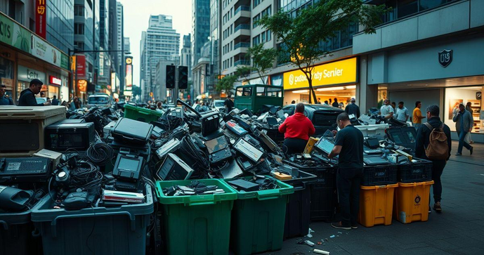 Descarte de produtos eletrônicos SP: solução ambiental correta