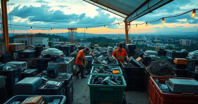 Empresa de reciclagem de eletrônicos transforma resíduos em oportunidades sustentáveis Empresa de reciclagem de eletrônicos transforma resíduos em oportunidades sustentáveis