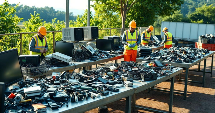 Empresa de descarte de material eletrônico para um futuro sustentável